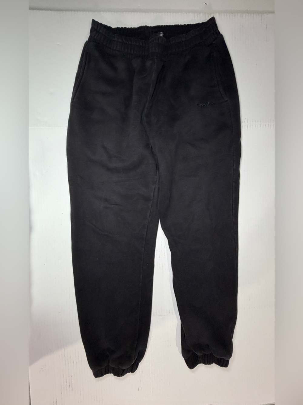 Women's Black Fleece Joggers - Relaxed Fit